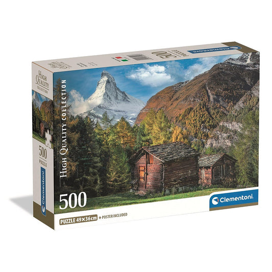 Clementoni Puzzle- Bergzauber Matterhorn (500 Teile)