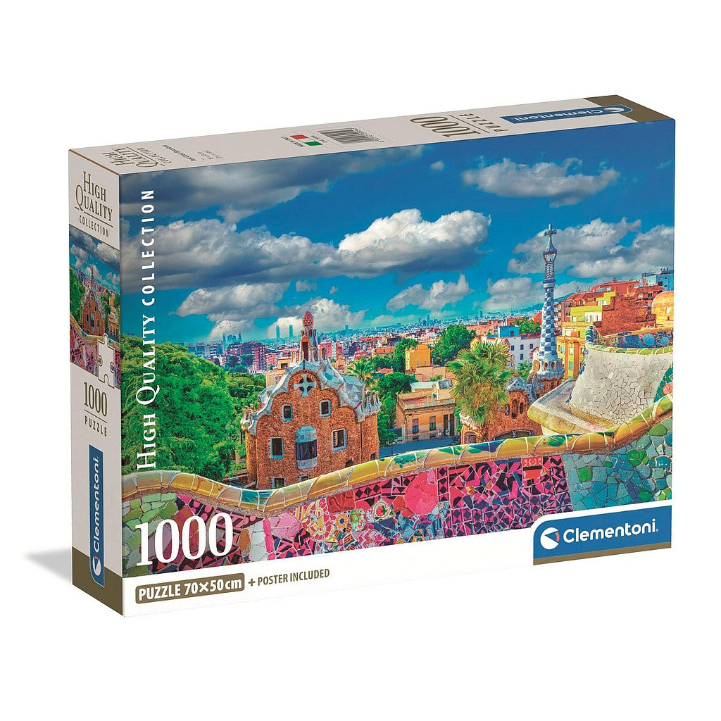 Clementoni Puzzle- Barcelona Park Güell (1000 Teile)
