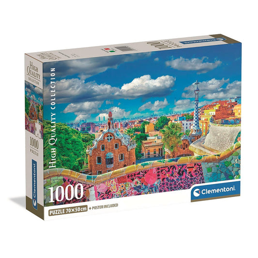 Clementoni Puzzle- Barcelona Park Güell (1000 Teile)