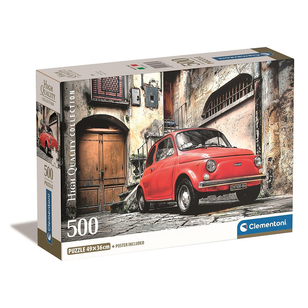 Clementoni Puzzle- Auto Cinquecento (500 Teile)