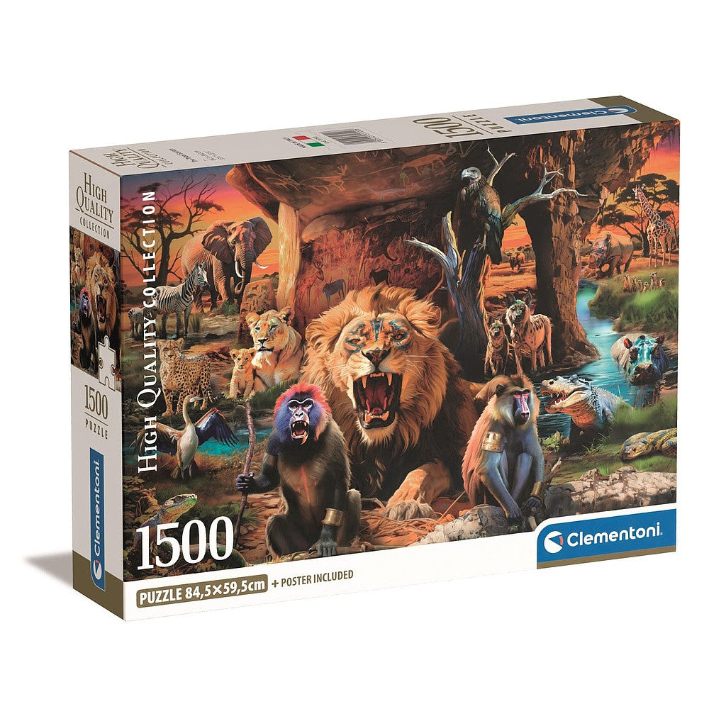 Clementoni Puzzle- Animal Tribal Society (1500 Teile)