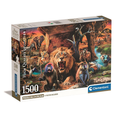 Clementoni Puzzle- Animal Tribal Society (1500 Teile)