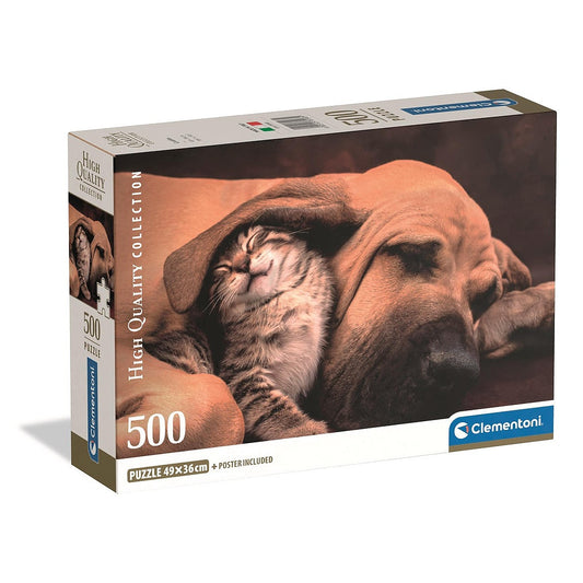 Clementoni Puzzle- Animal Cuddles (500 Teile)