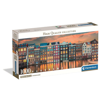 Clementoni Puzzle- Panorama Amsterdam (1000 Teile)