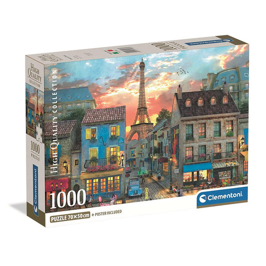 Clementoni Puzzle - Strassen von Paris (1000 Teile)