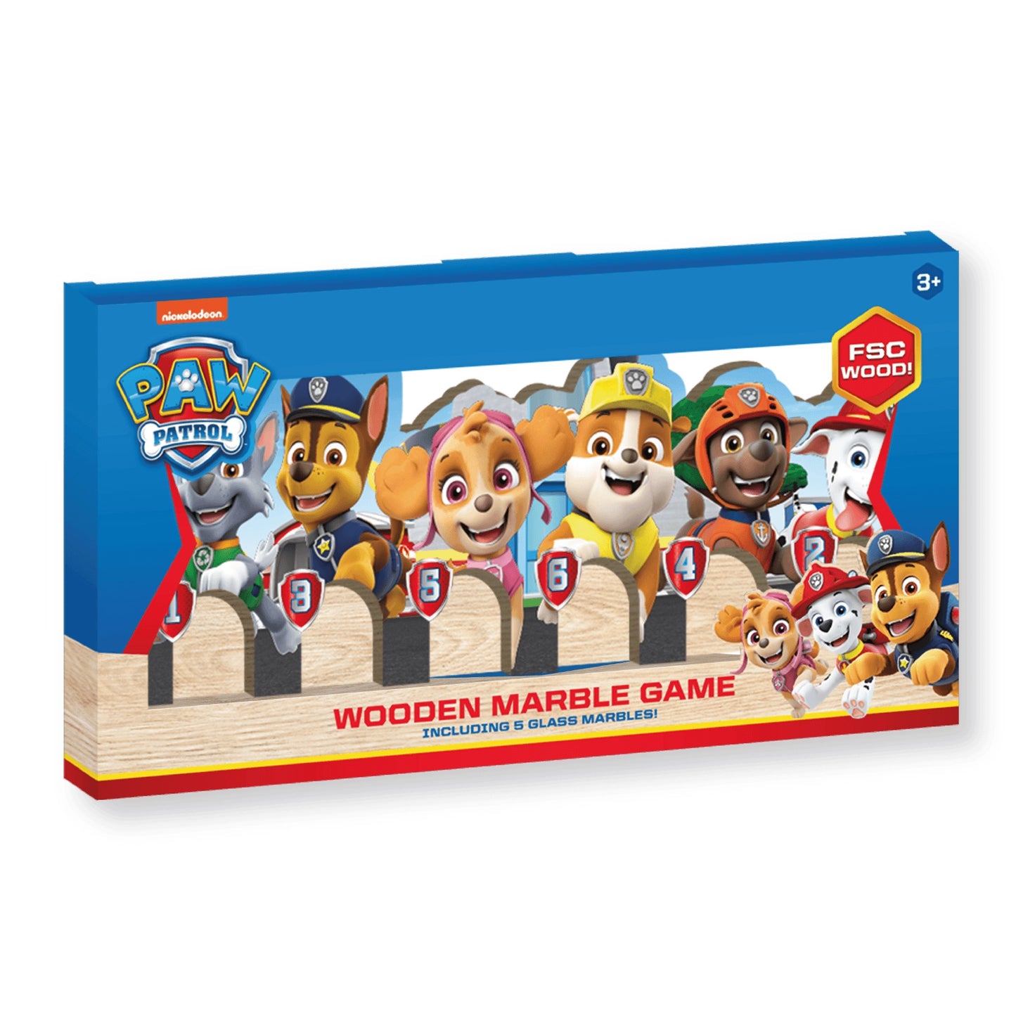 Murmelspiel "Paw Patrol" aus Holz