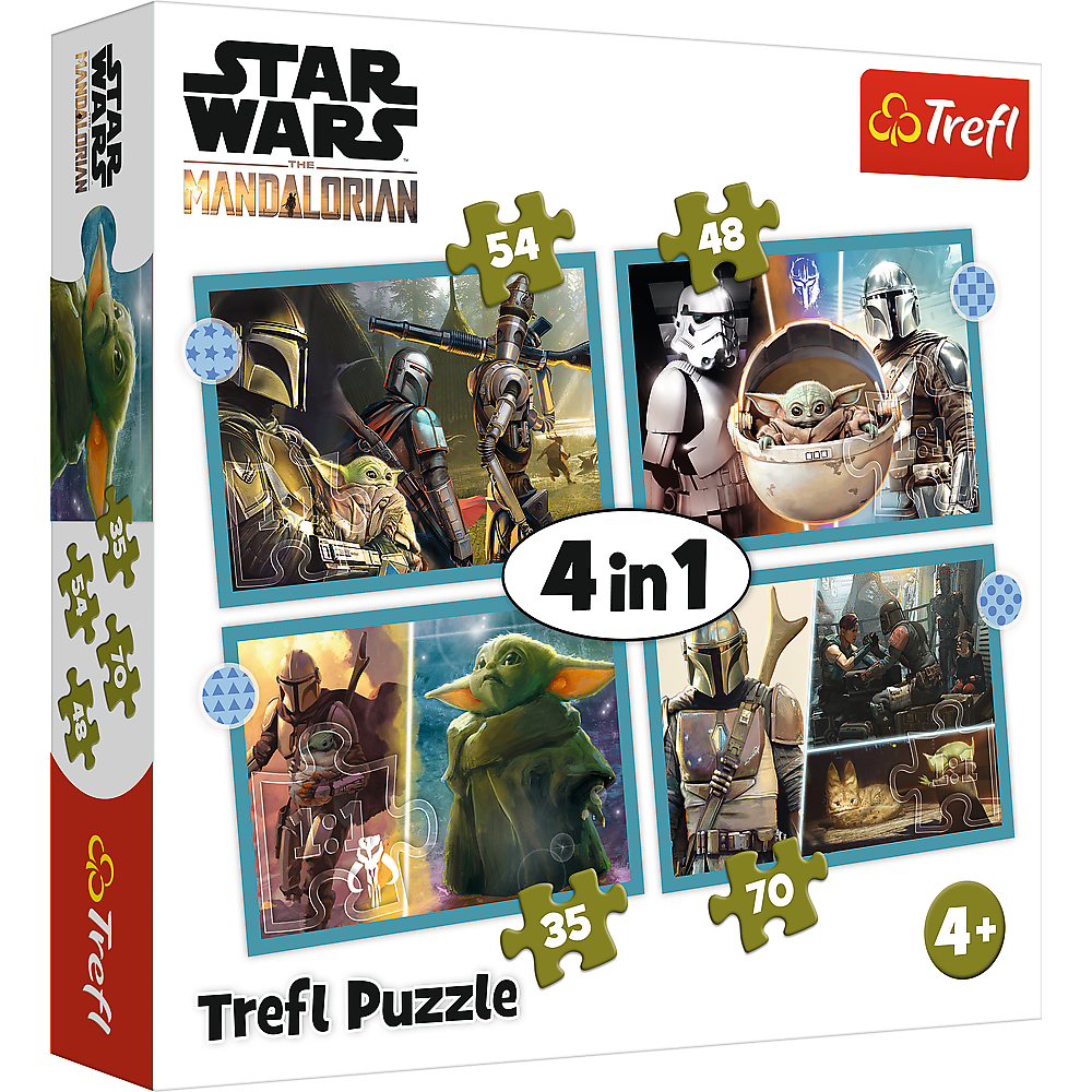 Trefl 4-in-1 Puzzle - Star Wars (35 - 70 Teile)