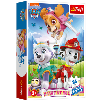 Puzzle inkl. Malbuch - Paw Patrol "2 Hunde" (36 Teile)