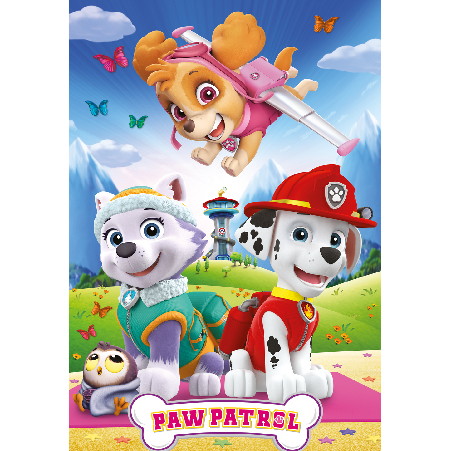 Puzzle inkl. Malbuch - Paw Patrol "2 Hunde" (36 Teile)