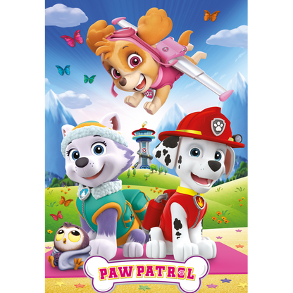 Puzzle inkl. Malbuch - Paw Patrol "2 Hunde" (36 Teile)