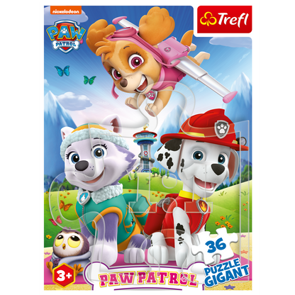 Puzzle inkl. Malbuch - Paw Patrol "2 Hunde" (36 Teile)