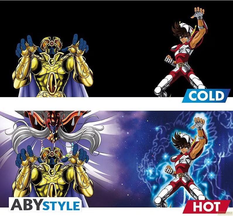 Saint Seiya - Tasse Heat Change "Pegasus vs Pope"