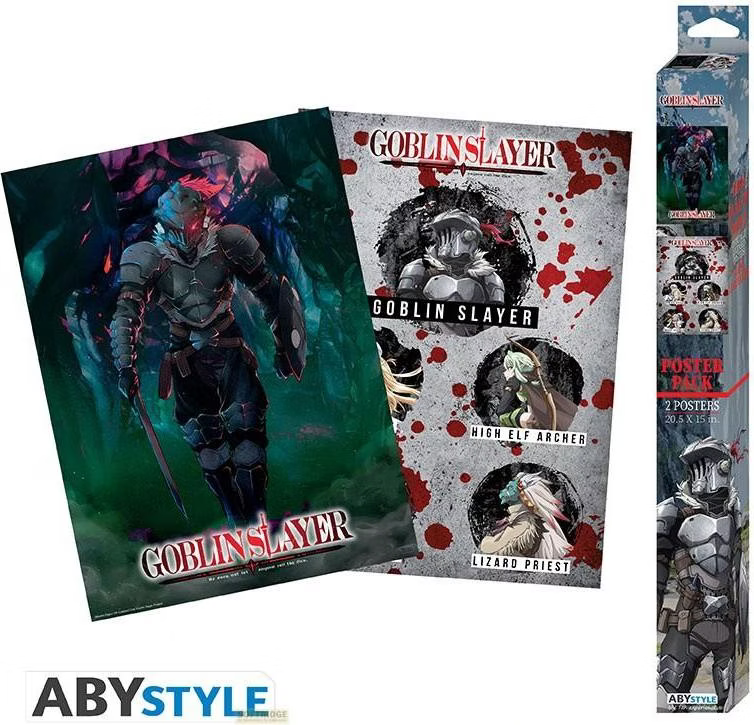 Goblin Slayer - 2er-Set  Poster "Groupe & Slayer" (52 x 38 cm)