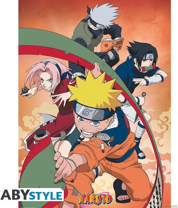 Naruto - 2er-Set  Poster "Team 7" (52 x 38 cm)