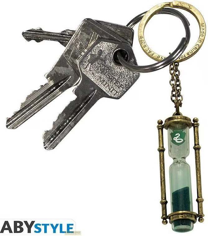 Harry Potter - Schlüsselanhänger "3D Slytherin Hourglass"