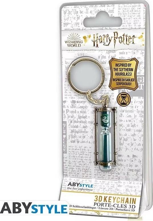 Harry Potter - Schlüsselanhänger "3D Slytherin Hourglass"
