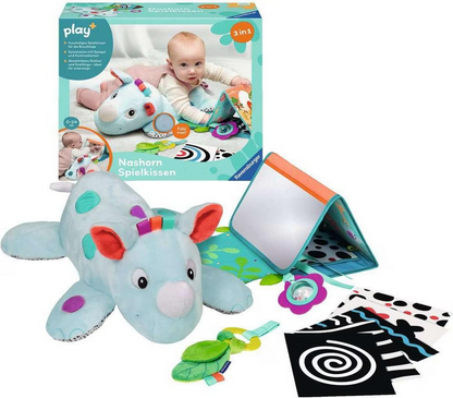 Play+ Nashorn Spielkissen (für die bauchlage)