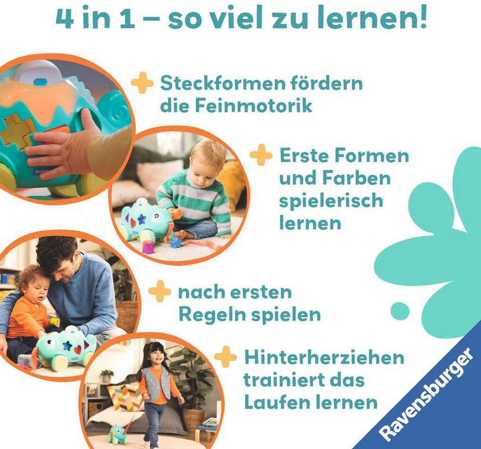 Play+ Musikalisches Farben & Formen Chamäleon