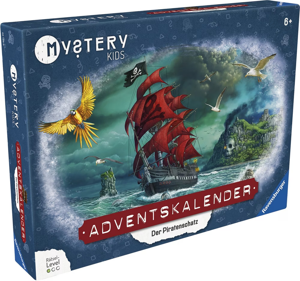 Ravensburger - Mystery Adventskalender Kids: Der Piratenschatz