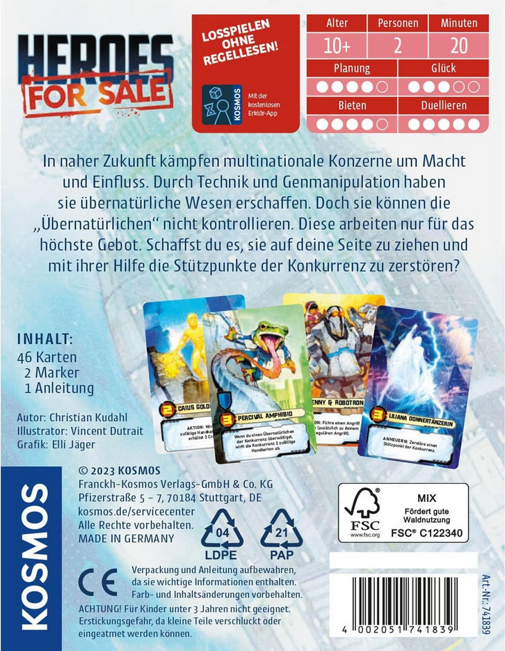Kosmos - Kuhdahl C: Heroes for Sale