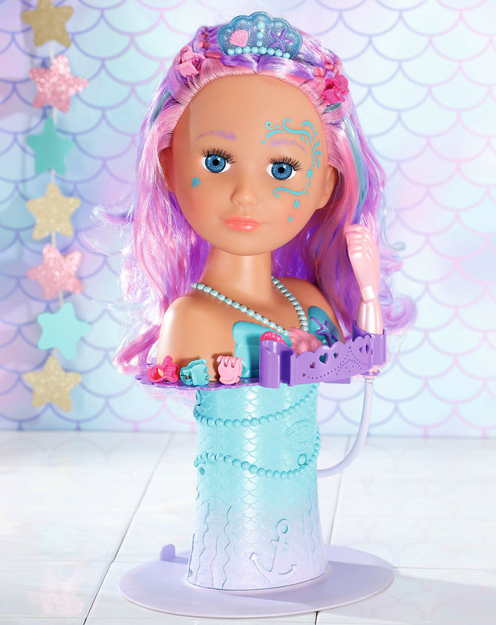 BABY born® Sister Styling Head Meerjungfrau