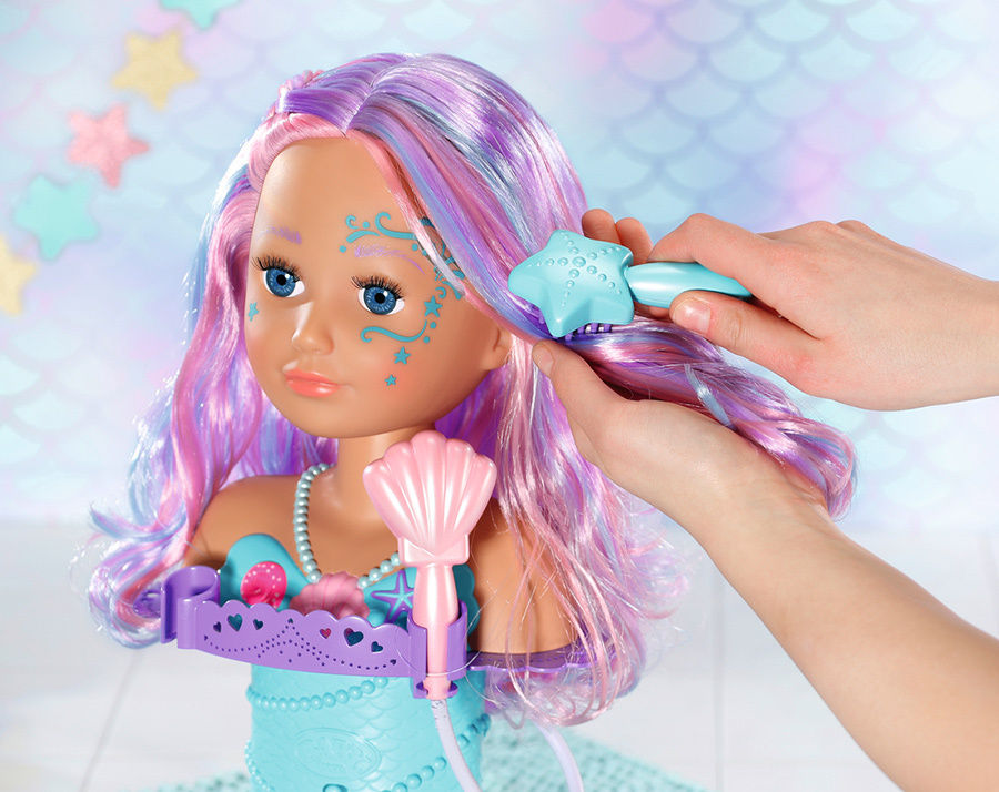 BABY born® Sister Styling Head Meerjungfrau