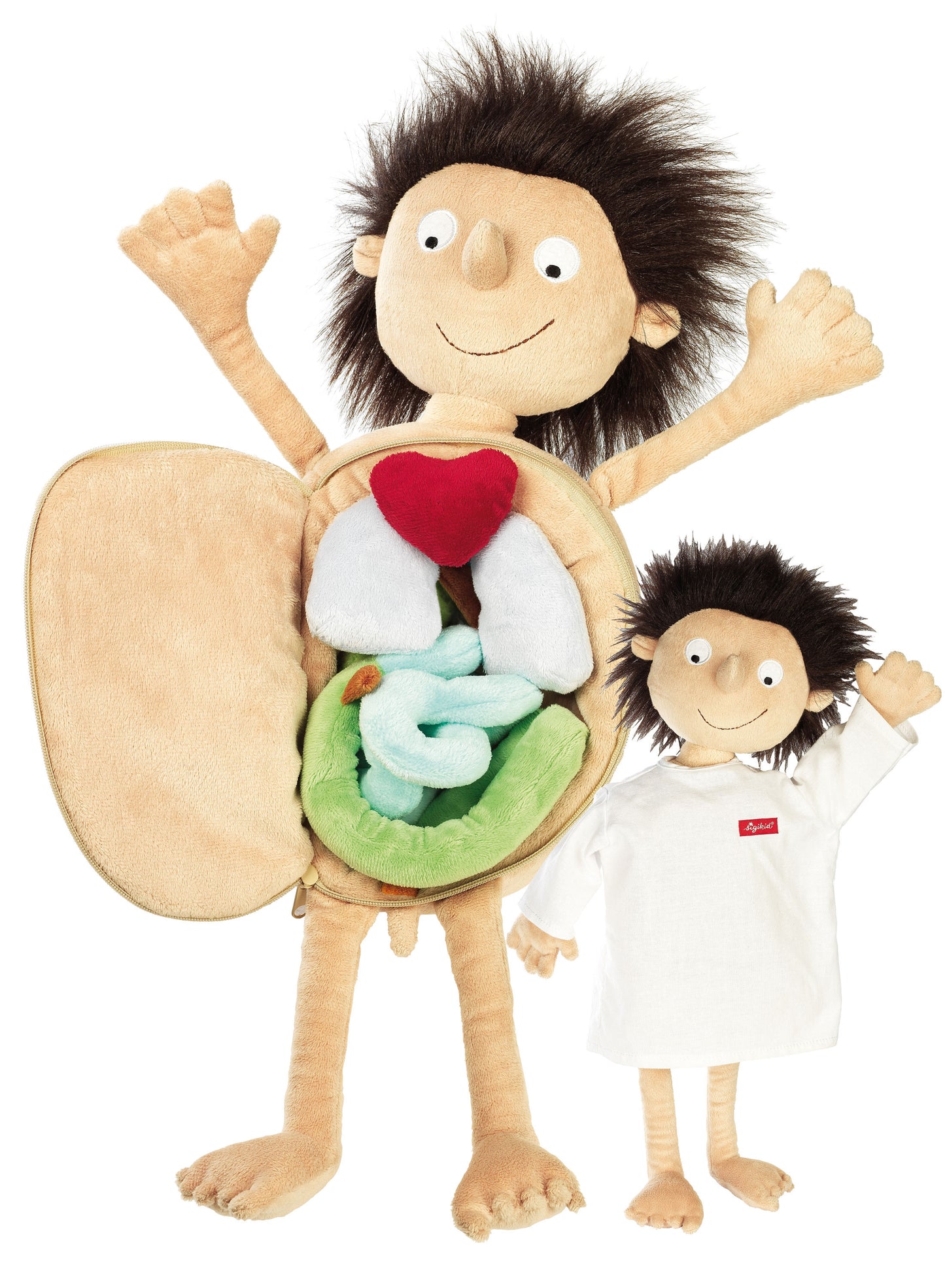 Lern-Puppe ERWIN  DER KLEINE PATIENT in bunt