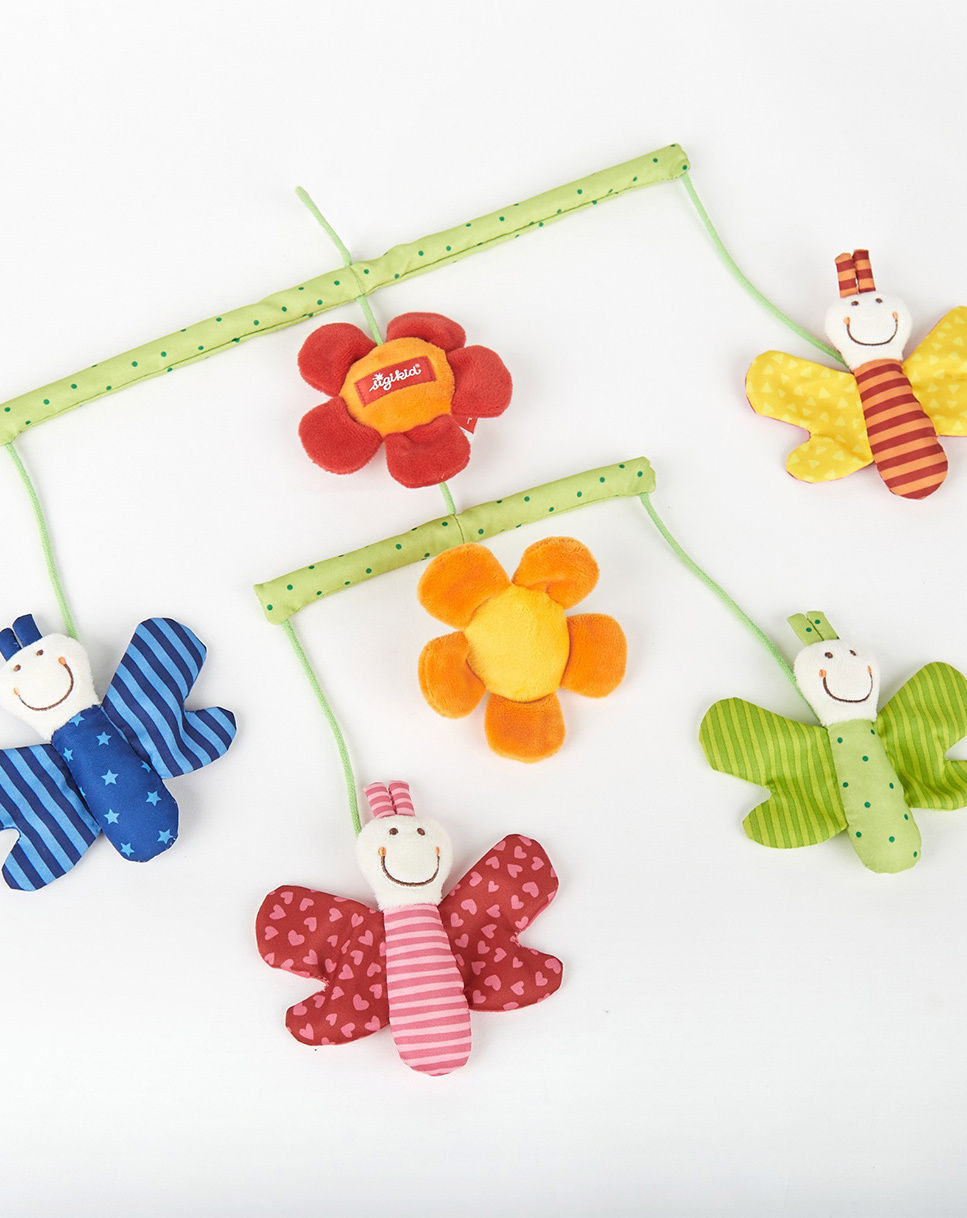 Mobile Schmetterling in bunt