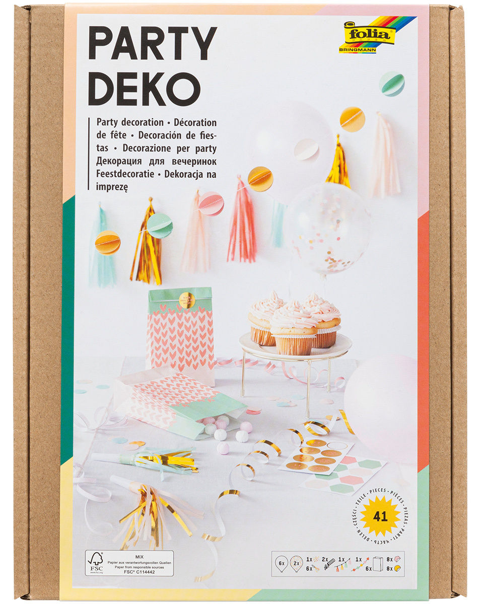 Party-Box DEKO GIRLS 40-teilig in bunt