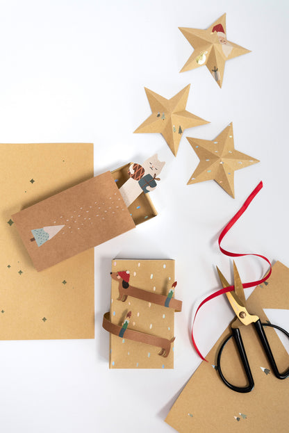 Kraftpapierblock MAGIC CHRISTMAS PAPER (DIN A4) mit 20 Blatt