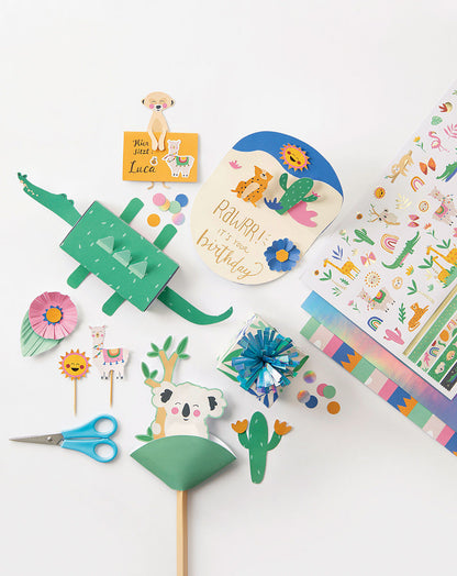 Bastelblock SWEET SAFARI (24x34cm) mit 27 Blatt