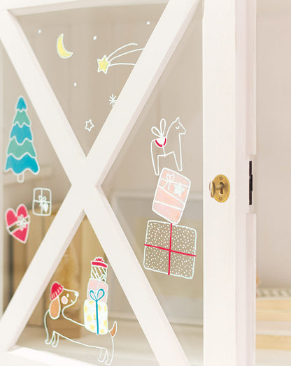 Fensterbilder Vorlagen-Set COSY WINTER 15-teilig