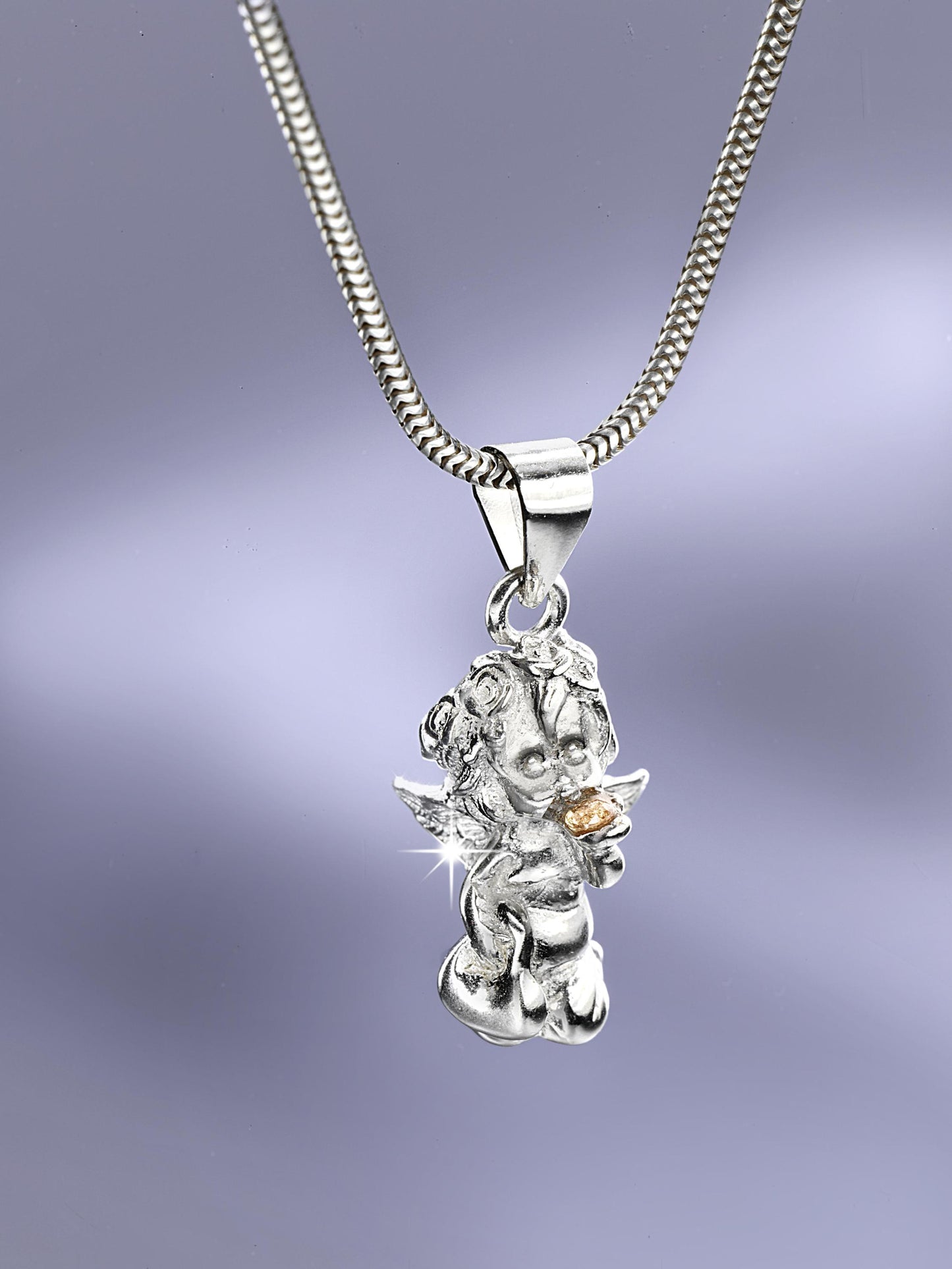 CB Anhänger "Engel"mit Zirkonia, 925 Silber