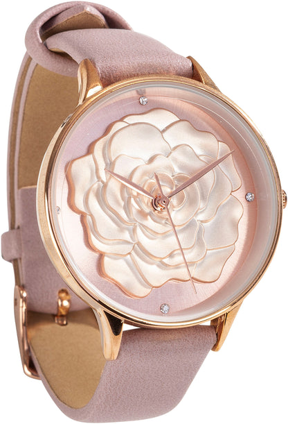 CB Damenuhr & Armband-Set "Rose"