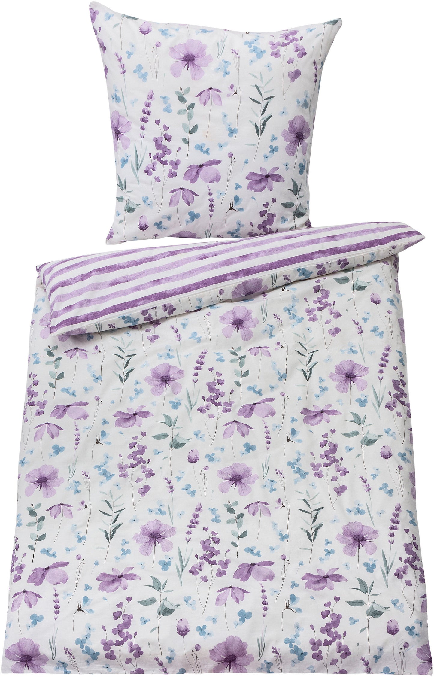 Renforce Wendebettwäsche "Lavanda" (Größe: 155 x 220 cm)