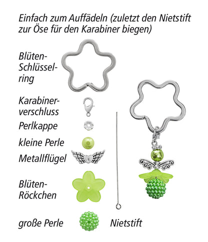 Bastelset Perlen-Blütenengel "Primavera" 240-teilig