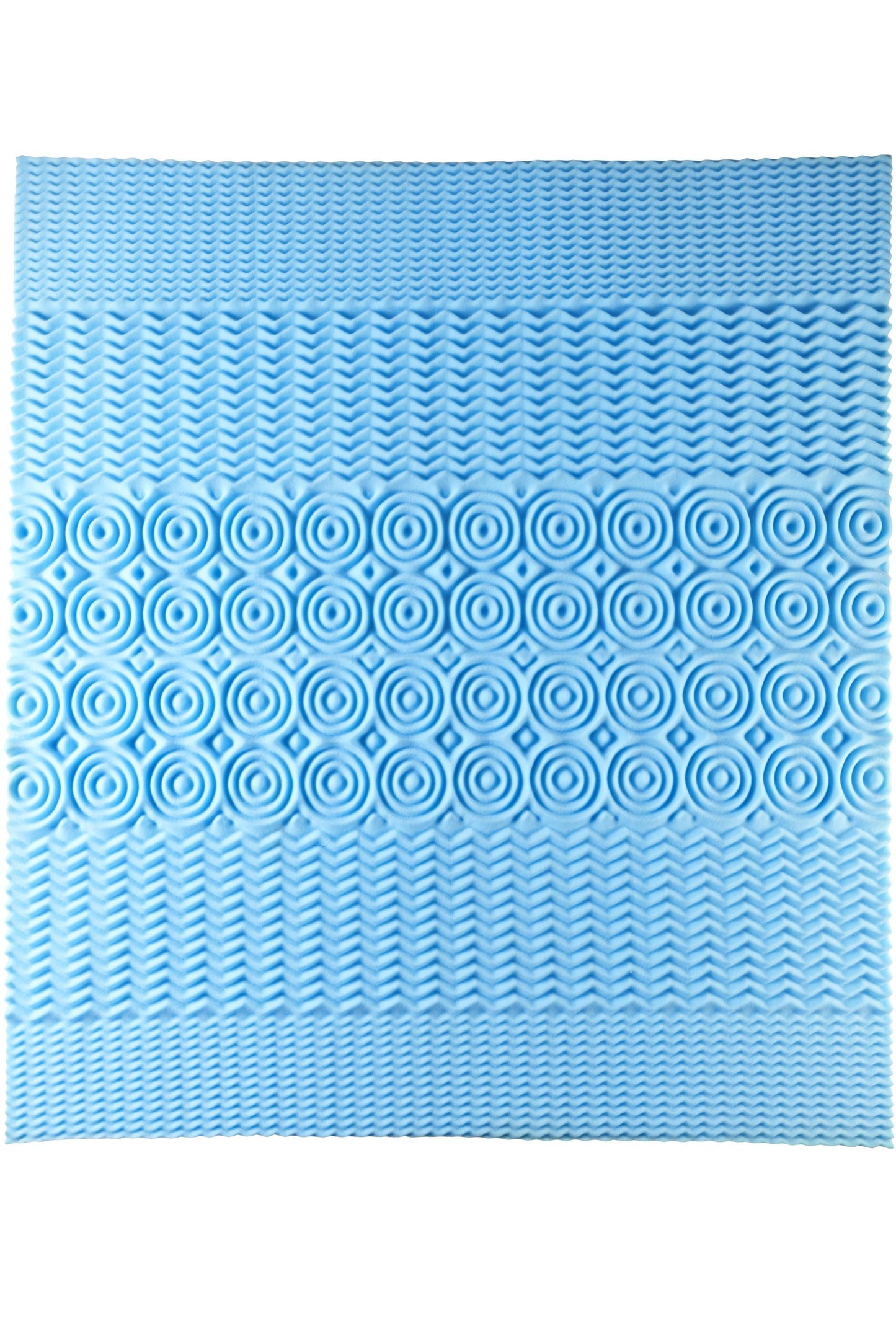 5-Zonen Matratzentopper mit Bambusbezug (Größe: 200 x 100 cm)