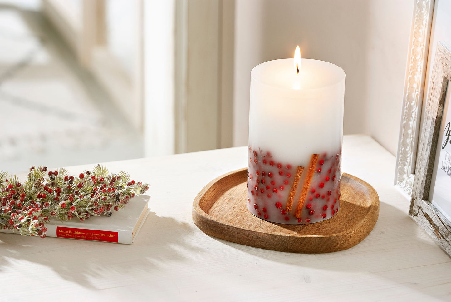 Deko-Tablett "Akazie" 20x19,7 cm