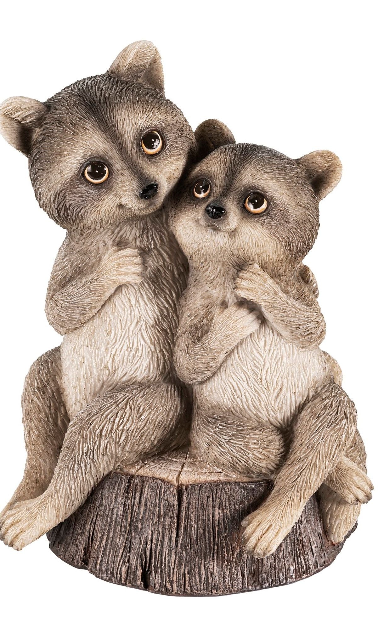 Dekofigur Waschbär-Mama mit Kind "Pia & Pepe"