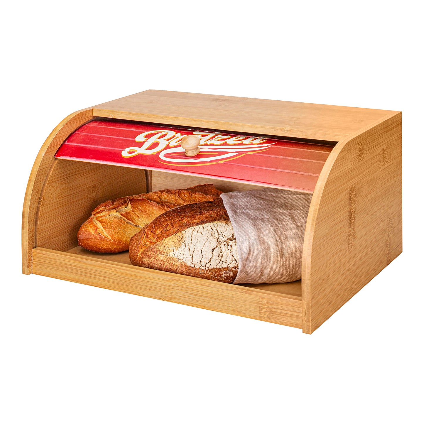 Bambus Brotkasten mit Rolldeckel