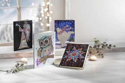 Diamond Painting Notizbuch (Motiv: Eisbär, DIN A5)