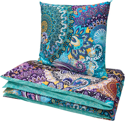 Renforce Wendebettwäsche "Aureole" Lila (Größe: 155x220 cm)