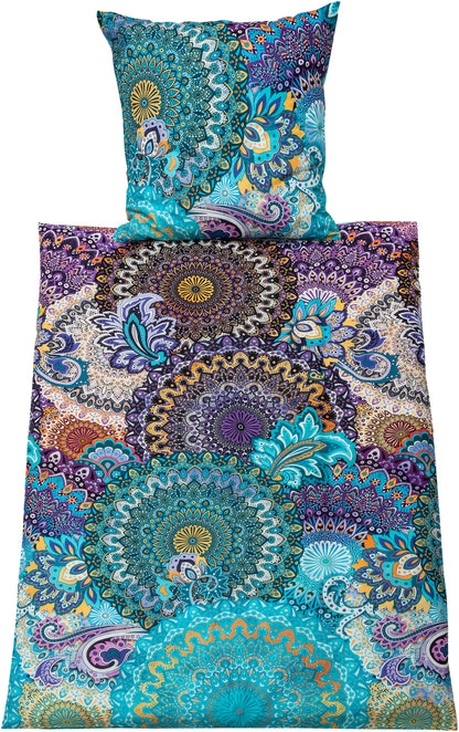 Renforce Wendebettwäsche "Aureole" Lila (Größe: 155x220 cm)