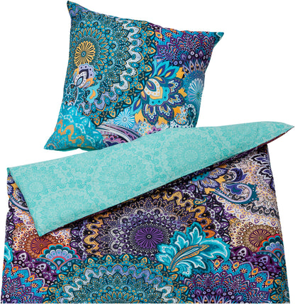 Renforce Wendebettwäsche "Aureole" Lila (Größe: 155x220 cm)