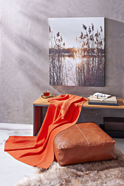 Sitzpouf aus Kunstleder