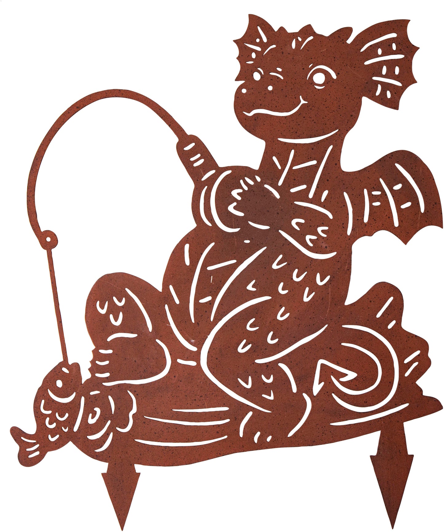 Gartenstecker "Drachenangler" 52 cm