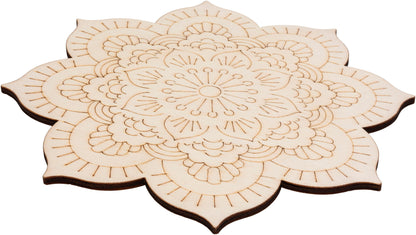 Holz Mandalas "Natural" 4er-Set