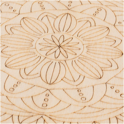 Holz Mandalas "Natural" 4er-Set