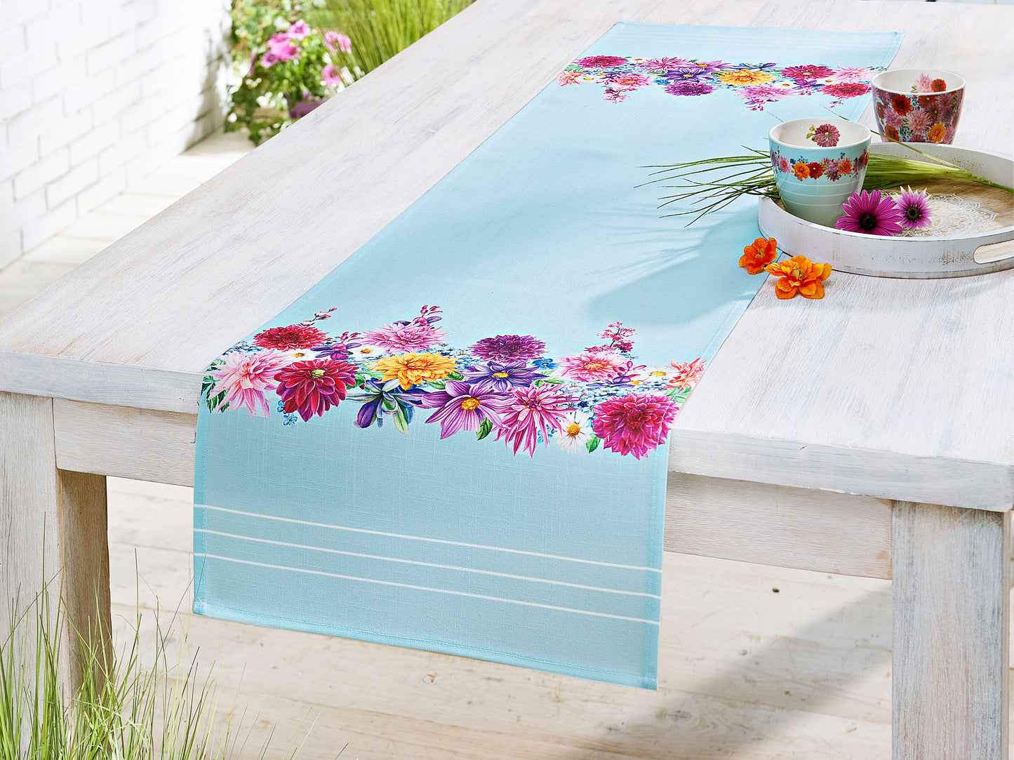 Tischläufer "Dahlie" 40 x 140 cm