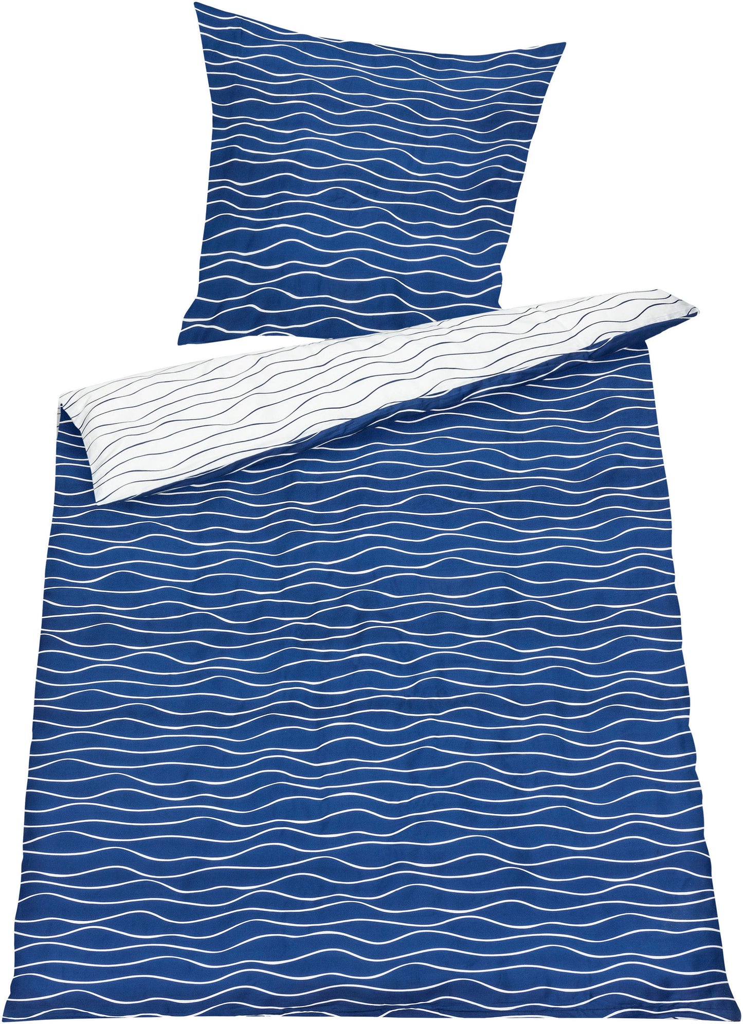 Satin Wendebettwäsche "Ocean" (Größe: 135 x 200 cm)